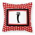 thumbnail image 1 of Monogram Letter Fabric Decorative Pillow, 1 of 4