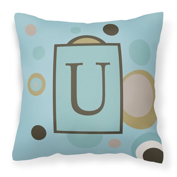 Monogram Letter Fabric Decorative Pillow