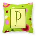 thumbnail image 1 of Monogram Letter Fabric Decorative Pillow, 1 of 4