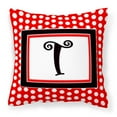 thumbnail image 1 of Monogram Letter Fabric Decorative Pillow, 1 of 4