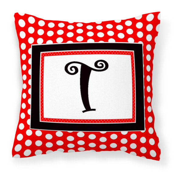 Monogram Letter Fabric Decorative Pillow
