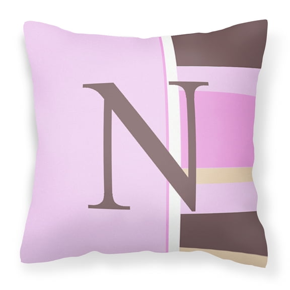 Monogram Letter Fabric Decorative Pillow