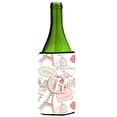thumbnail image 1 of Letter G Love in Paris Pink Wine Bottle Hugger, 1 of 1