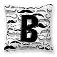 thumbnail image 1 of Monogram Letter Moustache Fabric Decorative Pillow, 1 of 4