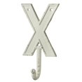 thumbnail image 1 of Monogram Letter X Single Wall Hook Painted Cast Iron 7.5 Inch, 1 of 2
