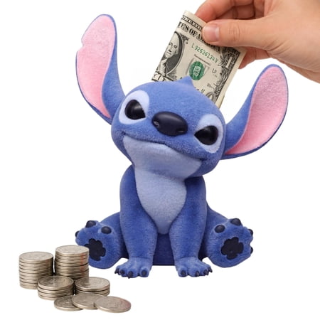 Disney Lilo & Stitch Stitch 8-Inch Flocked PVC Figural Bank