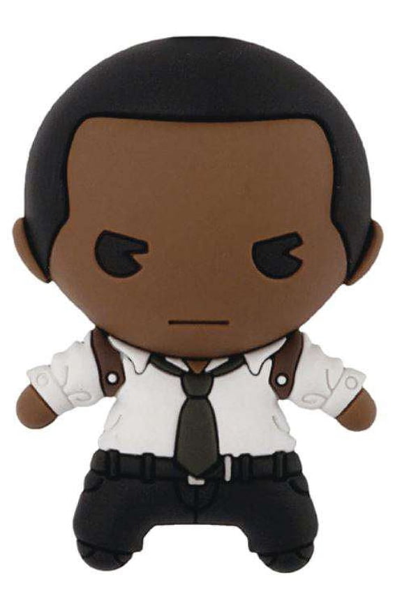 Monogram Marvel 3D Figural Bag Clip Captain Marvel Nick Fury Keychain (No Packaging)