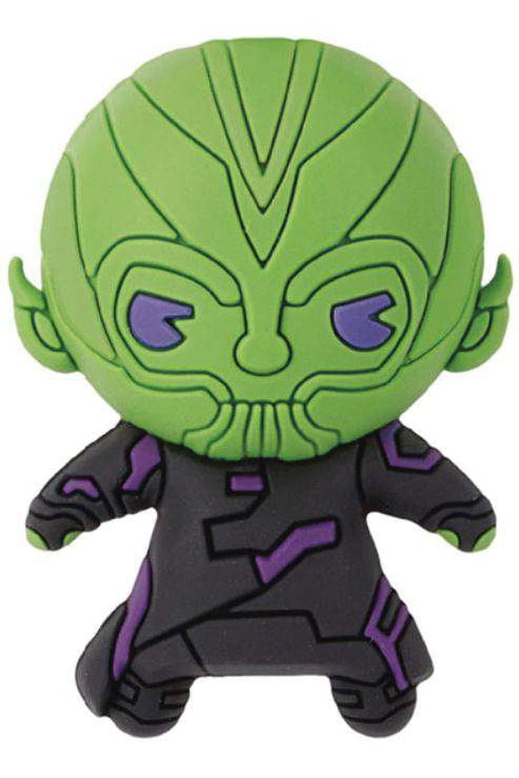 Monogram Marvel 3D Figural Bag Clip Captain Marvel Talos Keychain (No Packaging)