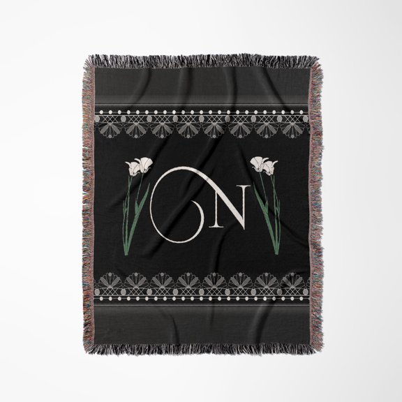 Monogram - N, Woven Blanket