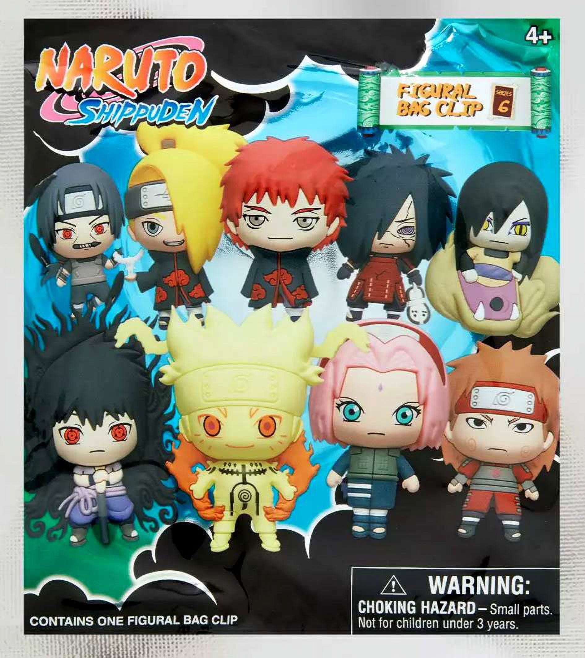Monogram Naruto Shippuden Series 6 3D Foam Bag Clip Keychain