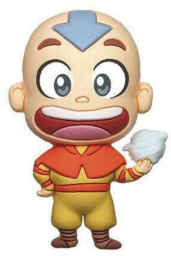 Nickelodeon 3D Figural Bag Clip Avatar the Last Airbender Aang Keychain (No Packaging)