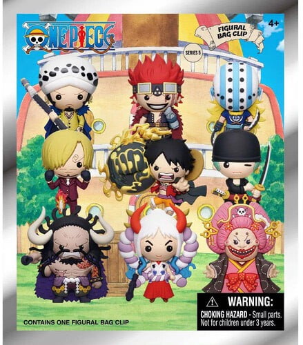 Monogram One Piece - Series 5 3D Figural Foam Bag Clip in Blind