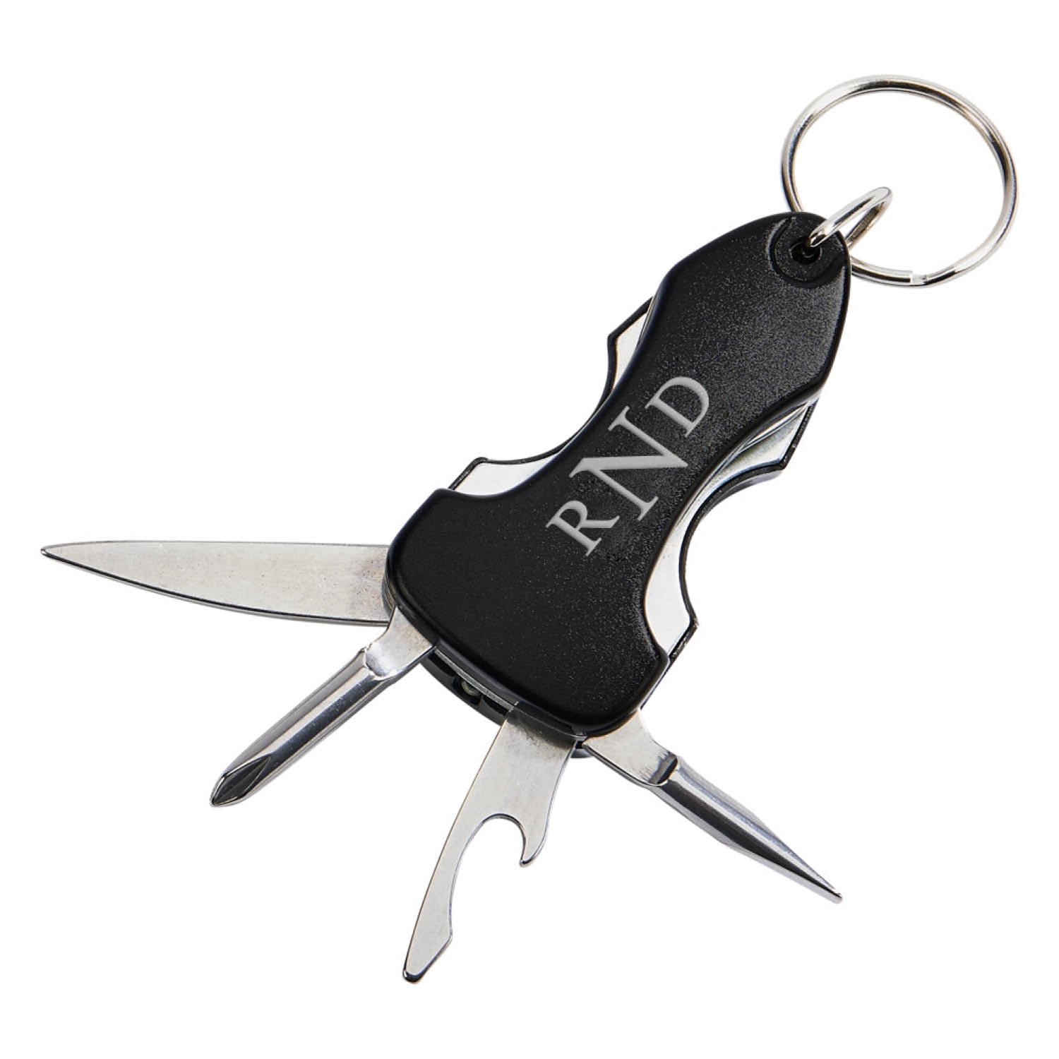 Monogram Personalized Multi-Tool Key Chain With LED Light