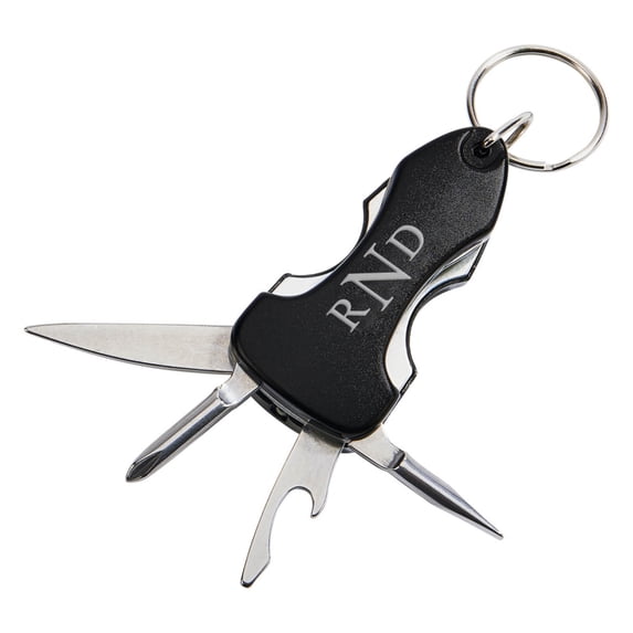 Monogram Personalized Multi-Tool Key Chain With LED Light