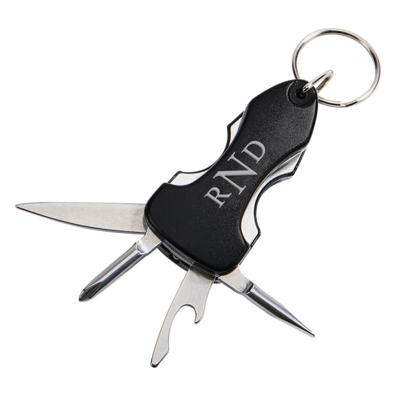 Monogram Personalized Multi-Tool Key Chain With LED Light