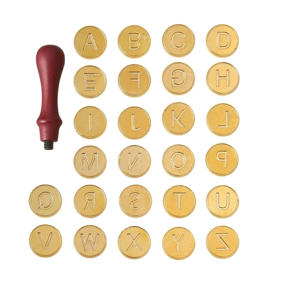 Monogram Sealing Wax Stamp Set by Recollections - 1" Brass Wax Seal for Invitations - Letters - Scrapbooking & DIY Crafts - 1 Count