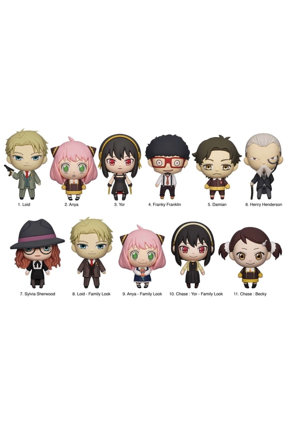 Spy x Family: Series 1 3D Foam Collectible 1Pc Bag Clip
