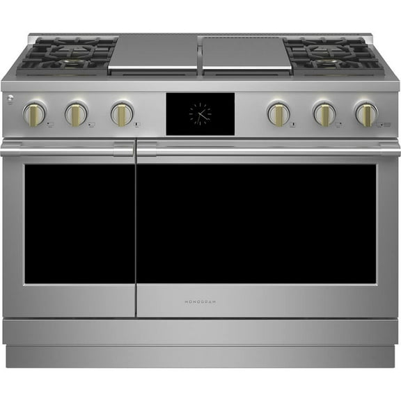 Monogram ZDP484NGTSS 48 inch Stainless Freestanding Dual-Fuel Professional Range