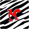 thumbnail image 1 of Monogram - Zebra Red Foam Coasters, Initial Letter M - Set 4, 3.5 x 3.5 In., 1 of 1