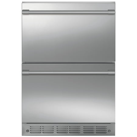 Monogram - 5.0 Cu. Ft. Built-In Mini Fridge - Stainless Steel