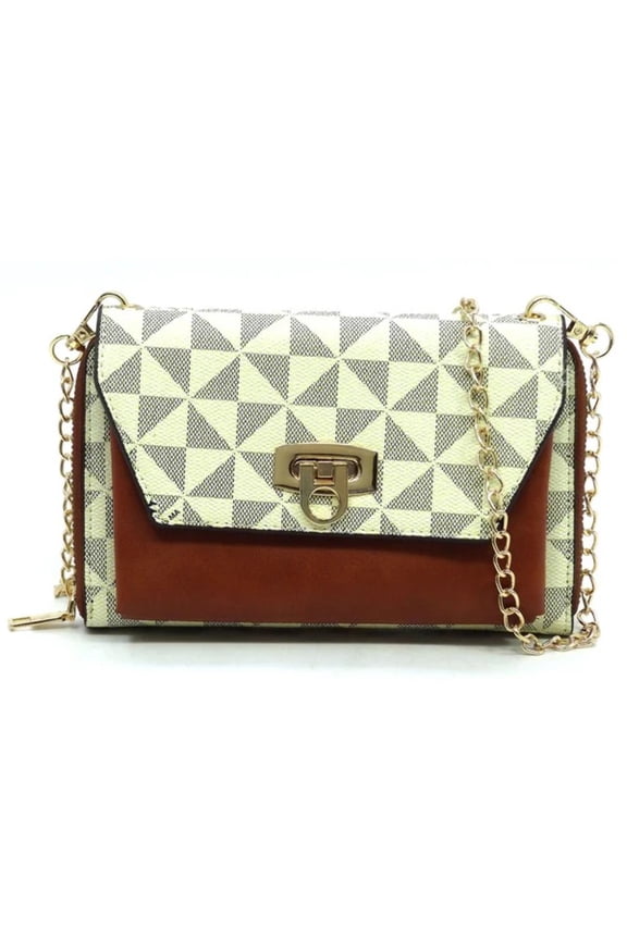Monogram Zip Around Crossbody Clutch Wallet