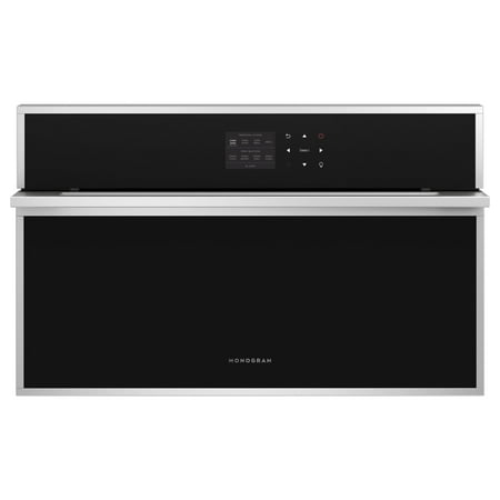 Monogram - Minimalist 30" Built-In Single Electric Convection Wall Oven with Steam Cooking - Stainless steel