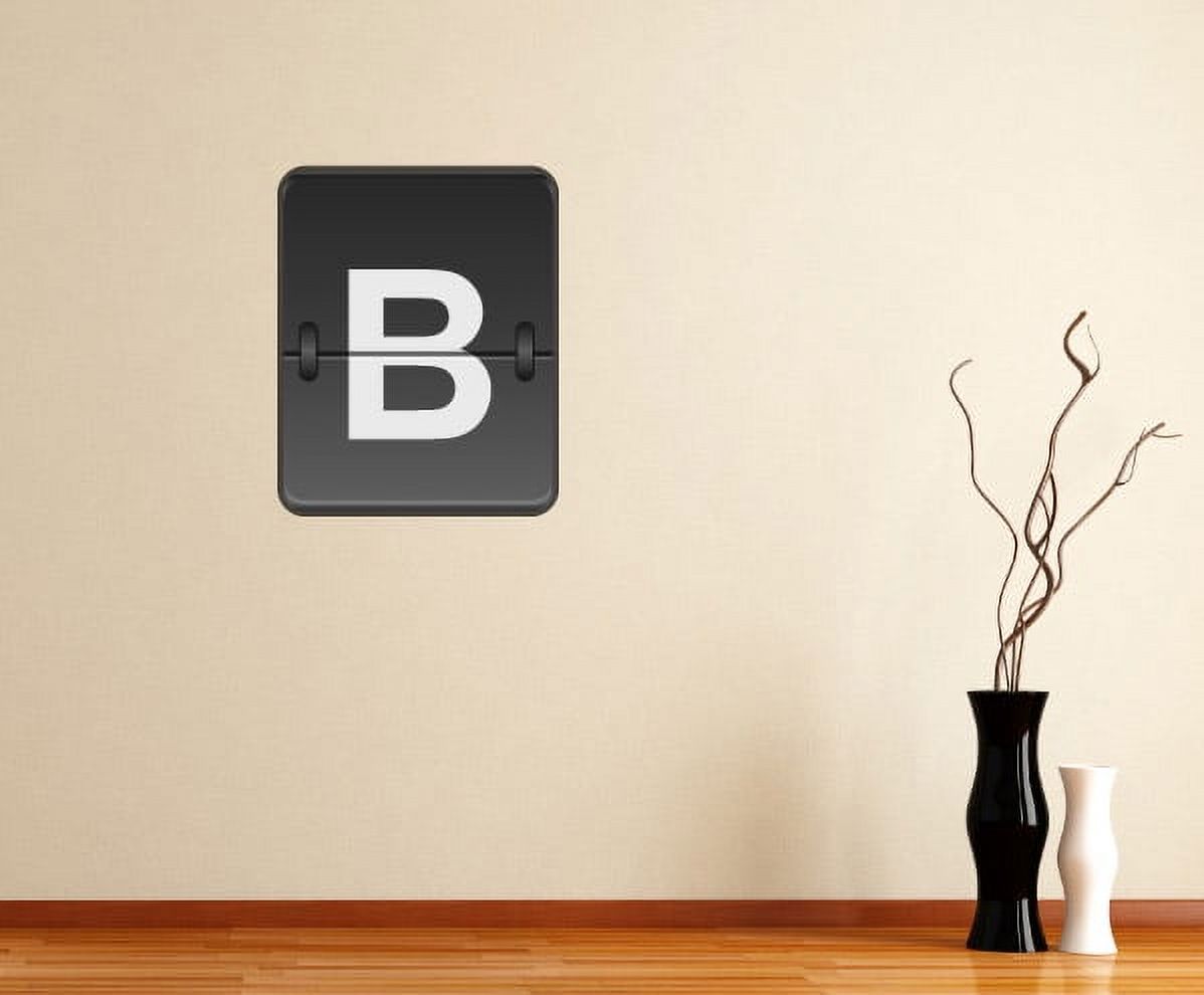Monogramflip Letter B Wall Decal Vinyl Decal Car Decal Idcolorb