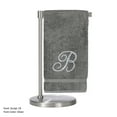 thumbnail image 1 of Monogrammed Bath Towel, Personalized Gift, 27 x 54 inches - Set of 2 - Silver Script Embroidered Towel - 100% Turkish Cotton- Soft Terry Finish - for Bathroom or Spa - Script B Gray, 1 of 3