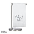 thumbnail image 1 of Monogrammed Bath Towel, Personalized Gift, 27 x 54 inches - Set of 2 - Silver Script Embroidered Towel - 100% Turkish Cotton- Soft Terry Finish - for Bathroom or Spa - Script W White, 1 of 3