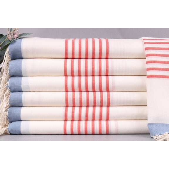 Monogrammed Beach Towel, Personalized Turkish Towel, Vermilion-Dark Gray Towel, Striped Towel, 40x71 Inches Wedding Day Gift for Bride,