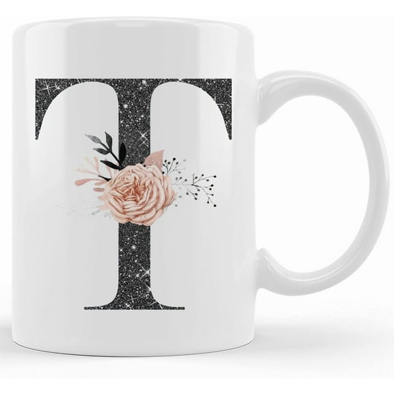Monogrammed Coffee Mug, Initial Coffee Mug, Letter Coffee Mug, Custom Coffee Mug, Gift, Coffee Mug,, Ceramic Novelty Coffee Mug, Tea Cup, Gift Present For Birth