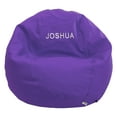 thumbnail image 1 of Cotton 36x36x40" Large Bean Bag Chair - w/Polystyrene Beads and CertiPUR Foam Filled Bean Bag for Adults, Teens and Kids - Purple, 1 of 10
