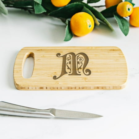 Monogrammed Engraved Cutting Board for Kitchen Gift - Wedding Gift for Couple or Gift for Mom & Grandma