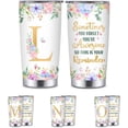 thumbnail image 1 of Monogrammed Gifts for Women personalized gifts for women Initial Gifts for Women 20 Oz Insulated Tumbler Christmas Birthday Gifts for Women Letter L Personalized Initial Tumbler, 1 of 6