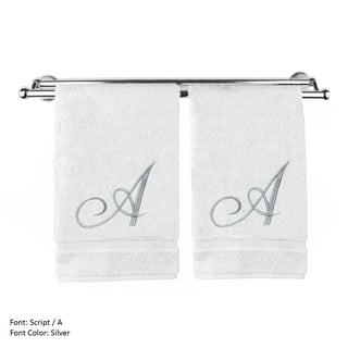 Luxury Embroidered Cotton Bath Towel, Bathroom Gift for Adults