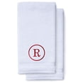 thumbnail image 1 of Monogrammed Hand Towels for Bathroom Kitchen Makeup | Personalized Gift for Wedding-Bridal | Classic Font Custom Luxury Turkish Towel | Spa Collection, Oversized, 16 X 30 Inch, Set of 2, 1 of 3