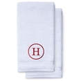 thumbnail image 1 of Monogrammed Hand Towels for Bathroom Kitchen Makeup | Personalized Gift for Wedding-Bridal | Classic Font Custom Luxury Turkish Towel | Spa Collection, Oversized, 16 X 30 Inch, Set of 2, 1 of 3