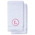 thumbnail image 1 of Monogrammed Hand Towels for Bathroom Kitchen Makeup | Personalized Gift for Wedding-Bridal | Classic Font Custom Luxury Turkish Towel | Spa Collection, Oversized, 16 X 30 Inch, Set of 2, 1 of 3