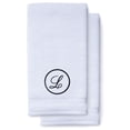 thumbnail image 1 of Monogrammed Hand Towels for Bathroom Kitchen Makeup | Personalized Gift for Wedding-Bridal | Custom Luxury Turkish Towel | Spa Collection, Oversized, 16 X 30 Inch, Set of 2, 1 of 3