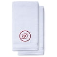 thumbnail image 1 of Monogrammed Hand Towels for Bathroom Kitchen Makeup | Personalized Gift for Wedding-Bridal | Custom Luxury Turkish Towel | Spa Collection, Oversized, 16 X 30 Inch, Set of 2, 1 of 3