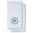 thumbnail image 1 of Monogrammed Hand Towels for Bathroom Kitchen Makeup | Personalized Gift for Wedding-Bridal | Custom Luxury Turkish Towel | Spa Collection, Oversized, 16 X 30 Inch, Set of 2, 1 of 3