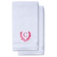 thumbnail image 1 of Monogrammed Hand Towels for Bathroom Kitchen Makeup | Personalized Gift for Wedding-Bridal | Roman Font Custom Luxury Turkish Towel | Spa Collection, Oversized, 16 X 30 Inch, Set of 2, 1 of 3
