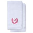 thumbnail image 1 of Monogrammed Hand Towels for Bathroom Kitchen Makeup | Personalized Gift for Wedding-Bridal | Roman Font Custom Luxury Turkish Towel | Spa Collection, Oversized, 16 X 30 Inch, Set of 2, 1 of 3