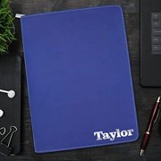 Monogrammed Portfolio with Zipper, Custom Personalized Padfolio Pad Holder