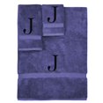 thumbnail image 1 of Monogrammed Towel Set, Personalized Gift, Set of 3- Black Block Letter Embroidered Towel - Extra Absorbent 100% Turkish Cotton - Soft Terry Finish - Initial J Navy, 1 of 1