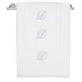 thumbnail image 1 of Monogrammed Towel Set, Personalized Gift, Set of 3- Silver Script Letter Embroidered Towel - Extra Absorbent 100% Turkish Cotton - Soft Terry Finish - Initial D White, 1 of 1