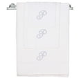 thumbnail image 1 of Monogrammed Towel Set, Personalized Gift, Set of 3- Silver Script Letter Embroidered Towel - Extra Absorbent 100% Turkish Cotton - Soft Terry Finish - Initial P White, 1 of 1
