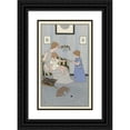 thumbnail image 1 of Monogrammist MFN 10x14 Black Ornate Wood Framed Double Matted Museum Art Print Titled: Little Fill Dress (1914), 1 of 5