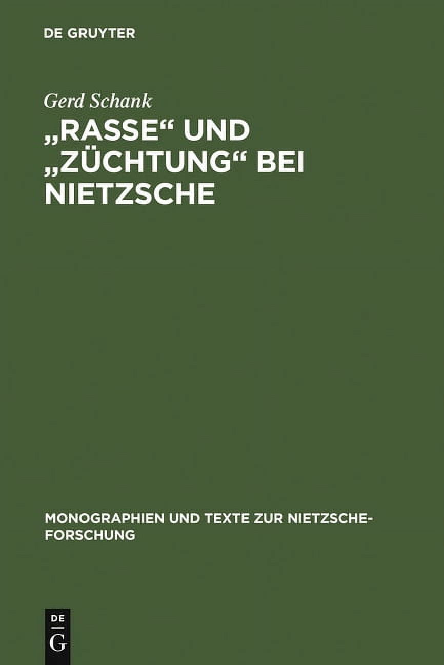 Monographien Und Texte Zur Nietzsche-For 