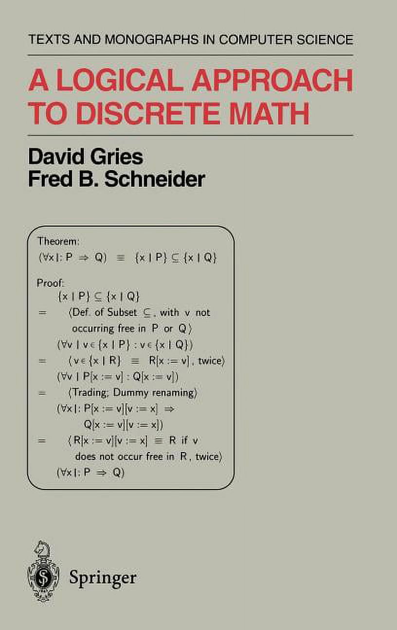 Monographs in Computer Science A Logical Approach to